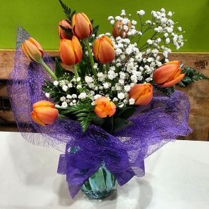 Orange Tulip Posy