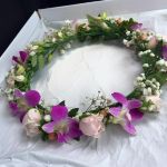 Flower Crown with Orchids, Roses and Babies Breath