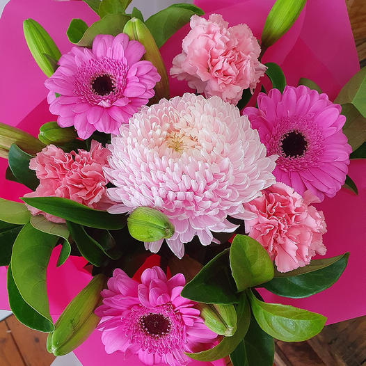 Large pink flower bouquet for delivery in Baldivis and Rockingham