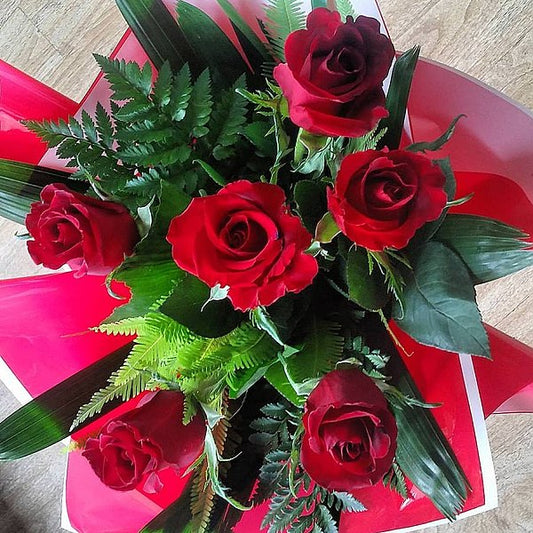 Six Red Roses