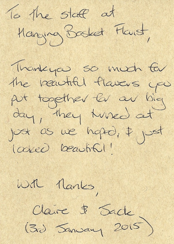 Reviews And Testimonials Review Hanging Basket Florist