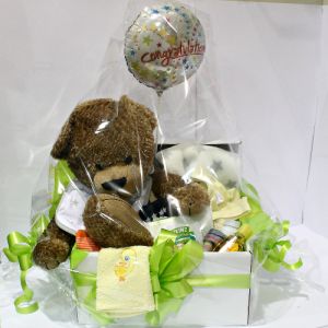 baby shower hamper large baby shower gift hamper with teddy bear ...