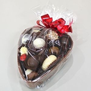 Truffles in Chocolate Heart