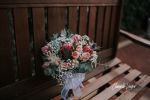 Brides Bouquet with Protea, Blushing Bride