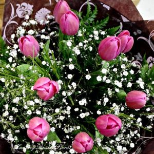 Pink Tulip Posy