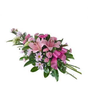 Funeral Spray in Pinks