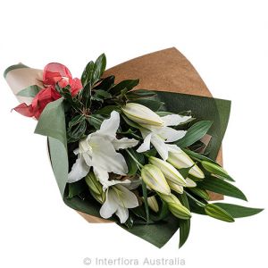 White Oriental Lilies