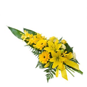Funeral Spray in Yellow
